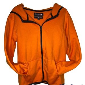 Canada Weathergear Fleece Hooded Jacket Orange SZ S